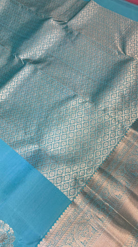 Half mix Kanjeevaram silk saree