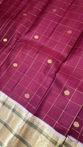 Pure Zari handloom Kanjeevaram silk mark certified saree
