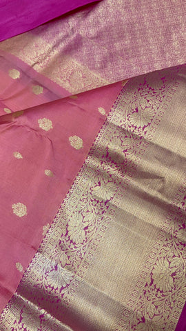 Half mix kanjeevaram silk saree