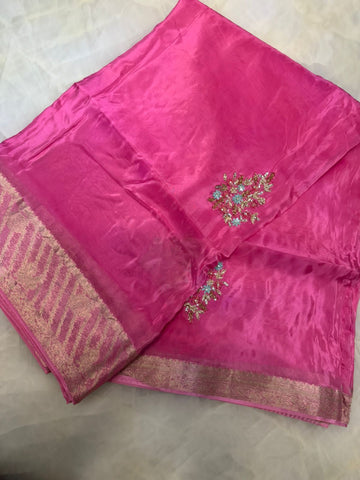 Pure organza saree