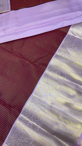 Pure Kanjeevaram silk mark certified saree