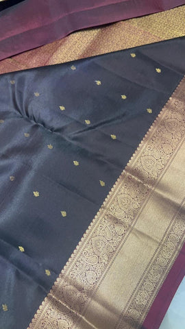 Pure zari handloom Kanjeevaram silk mark certified saree
