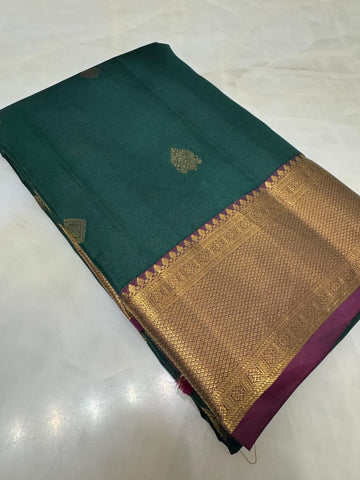 Half mix Kanjeevaram silk saree