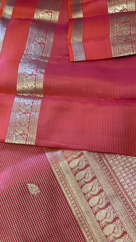 Half mix Kanjeevaram silk saree