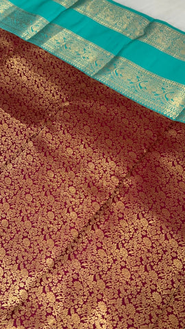 Pure Kanjeevaram silk mark certified saree
