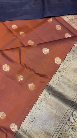 Half mix kanjeevaram silk saree