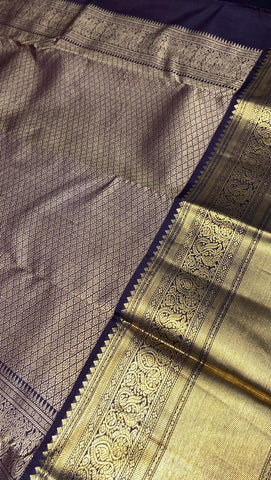 Pure Zari handloom Kanjeevaram silk mark certified saree