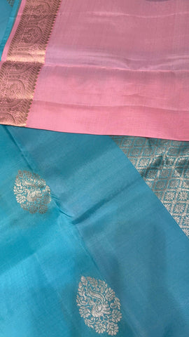 Half mix Kanjeevaram silk saree