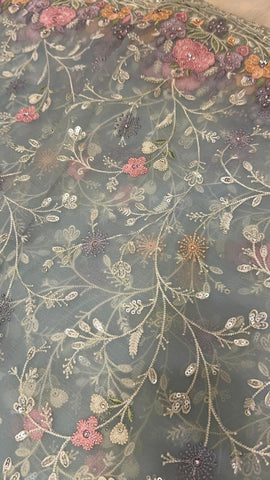 Pure soft organza saree with premium work