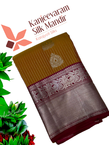 Half mix Kanjeevaram silk saree