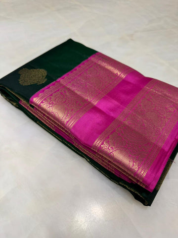 Pure handloom Kanjeevaram silk mark certified saree