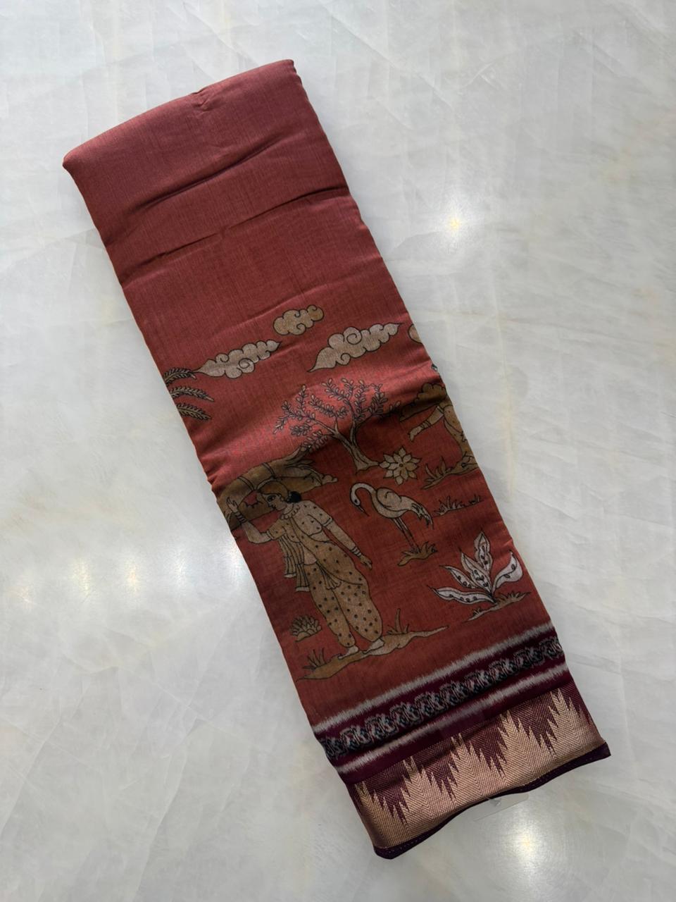 Premium Butter cotton saree