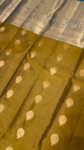 Half mix Kanjeevaram silk saree
