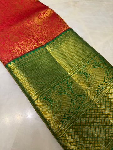 Pure zari handloom Kanjeevaram silk mark certified saree