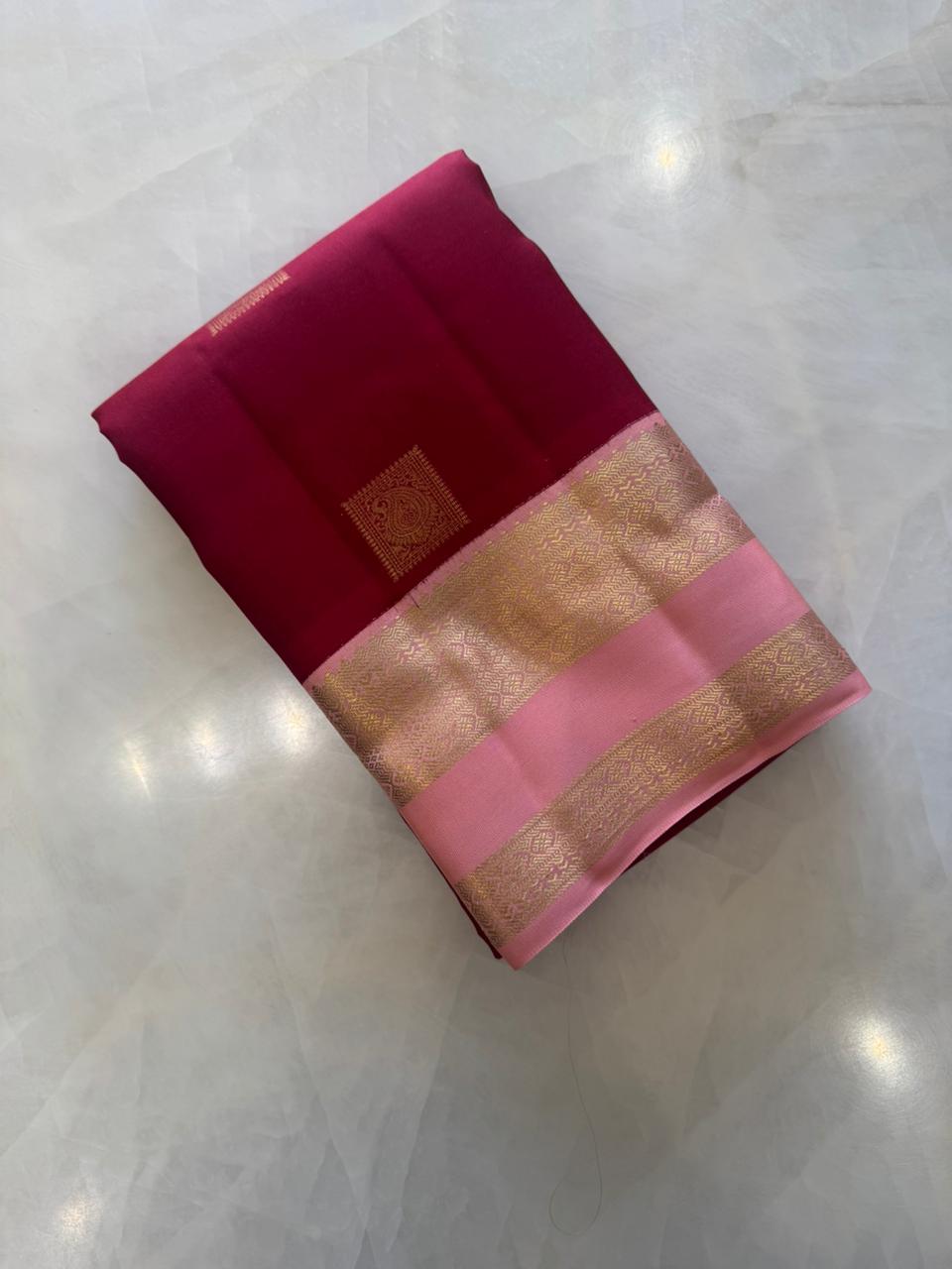 Half mix Kanjeevaram silk saree