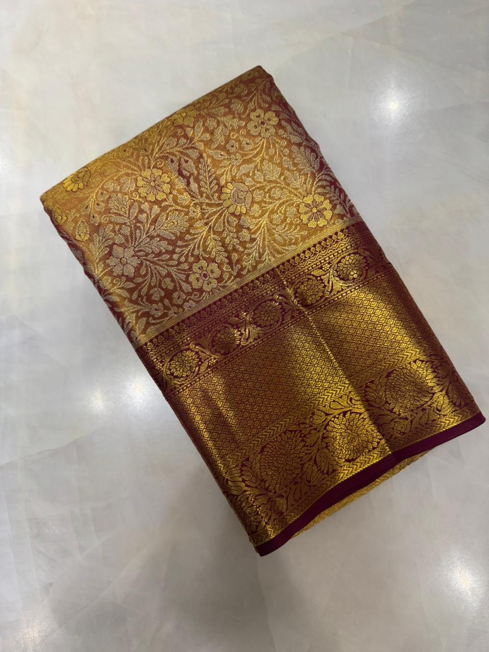 Pure Kanjeevaram Silk Mark Certified Saree
