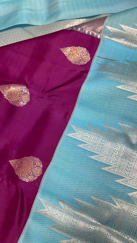Half mix Kanjeevaram silk saree