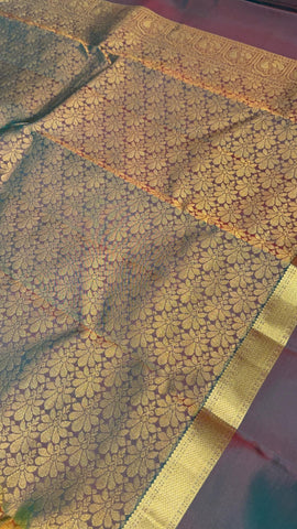 Half mix Kanjeevaram silk saree