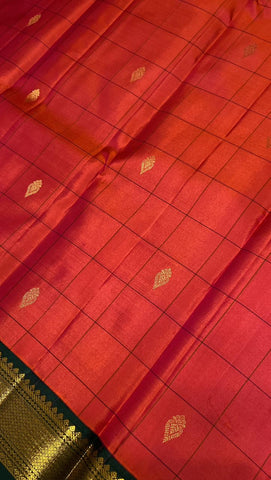 Pure Zari handloom Kanjeevaram silk mark certified saree