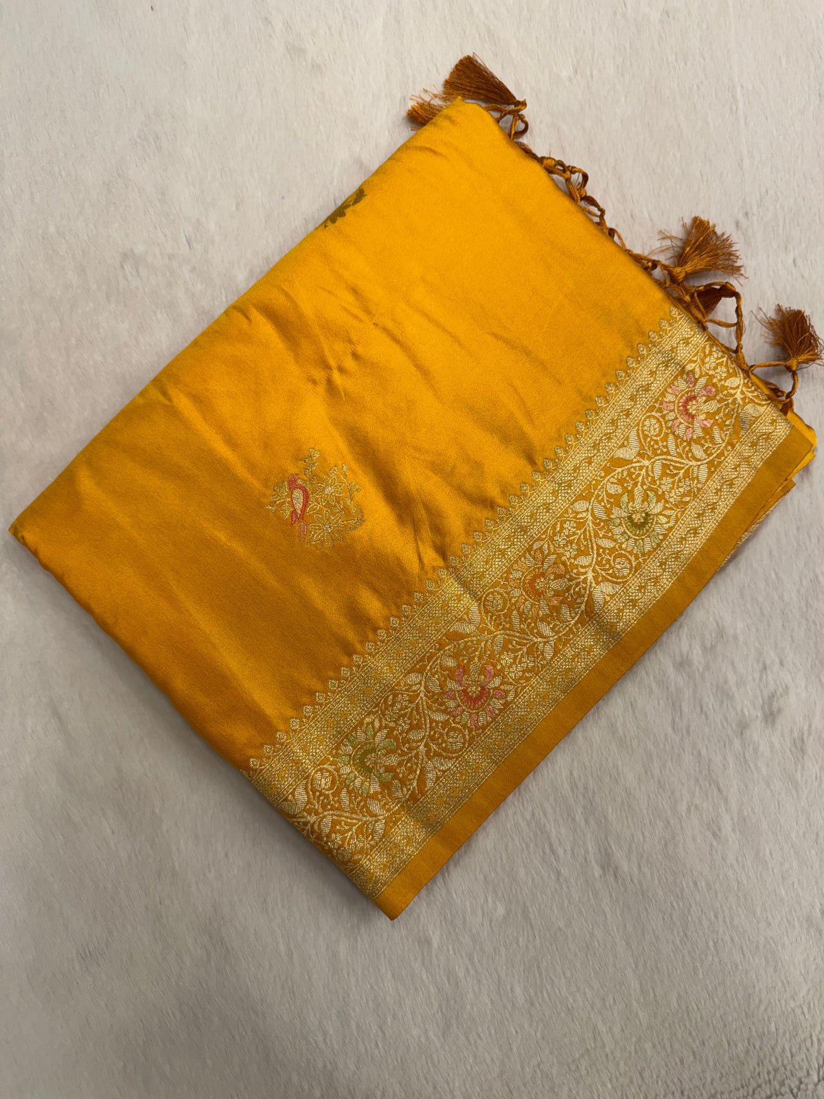 Premium crepe Satin silk saree