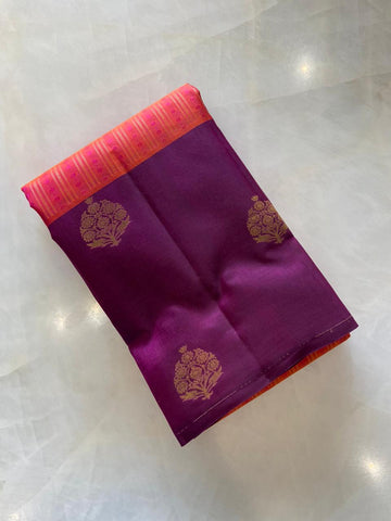 Pure zari handloom Kanjeevaram silk mark certified saree