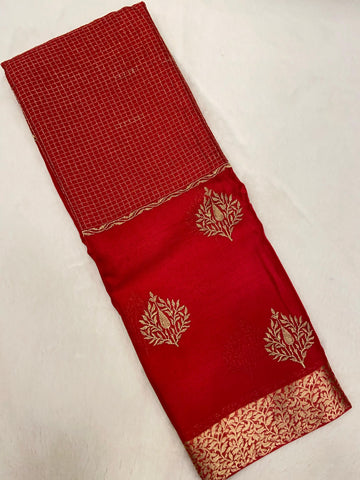Premium wrinkle crepe silk saree ✨