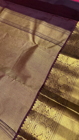 Pure Zari handloom Kanjeevaram silk mark certified saree