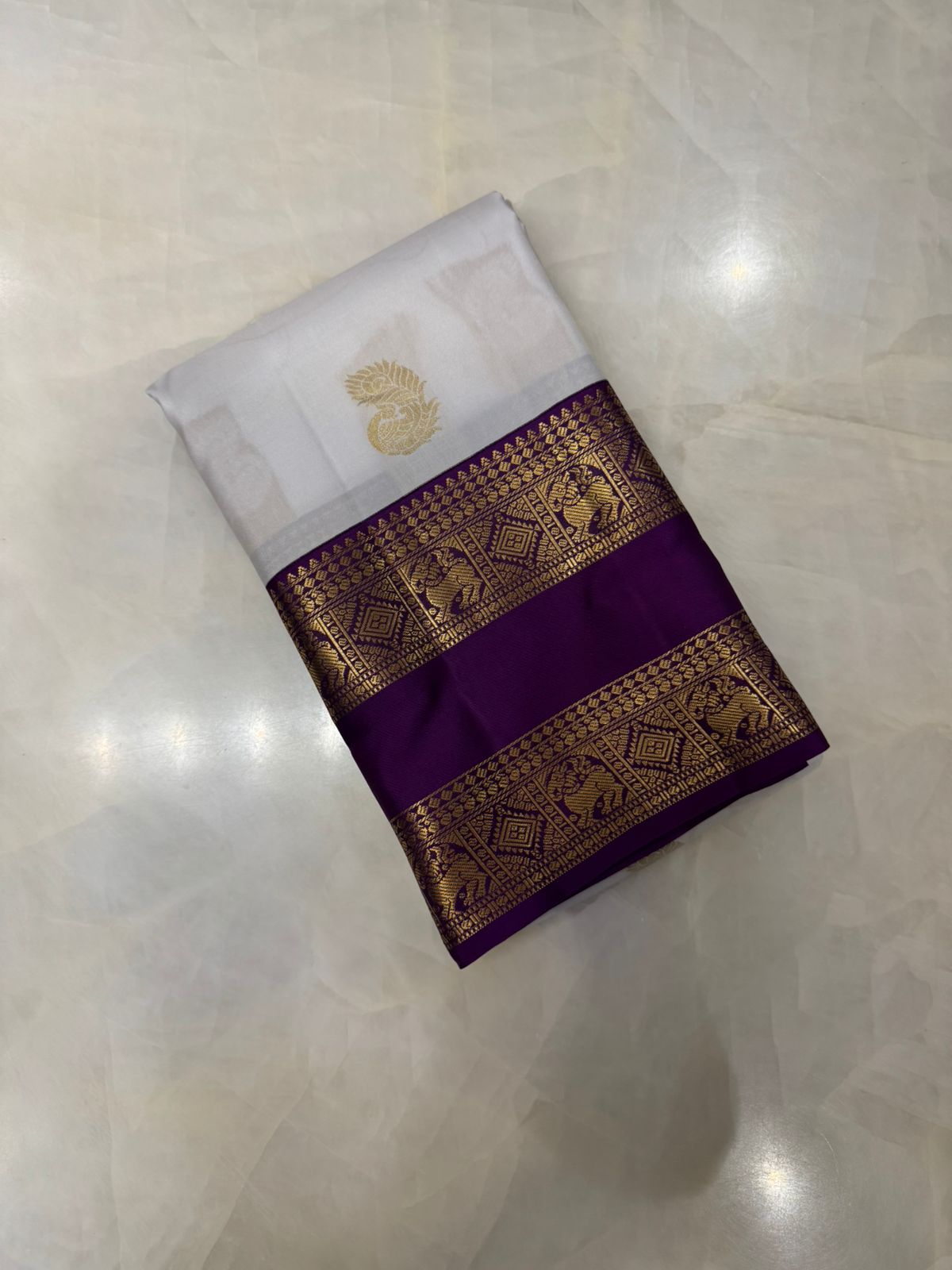 Pure Kanjeevaram silk mark certified saree