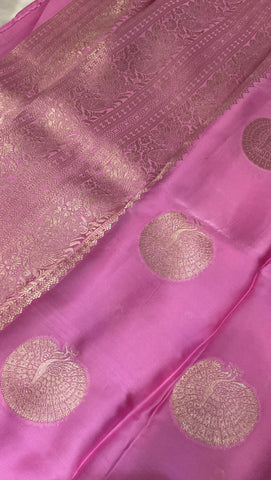 Pure crepe satin silk saree