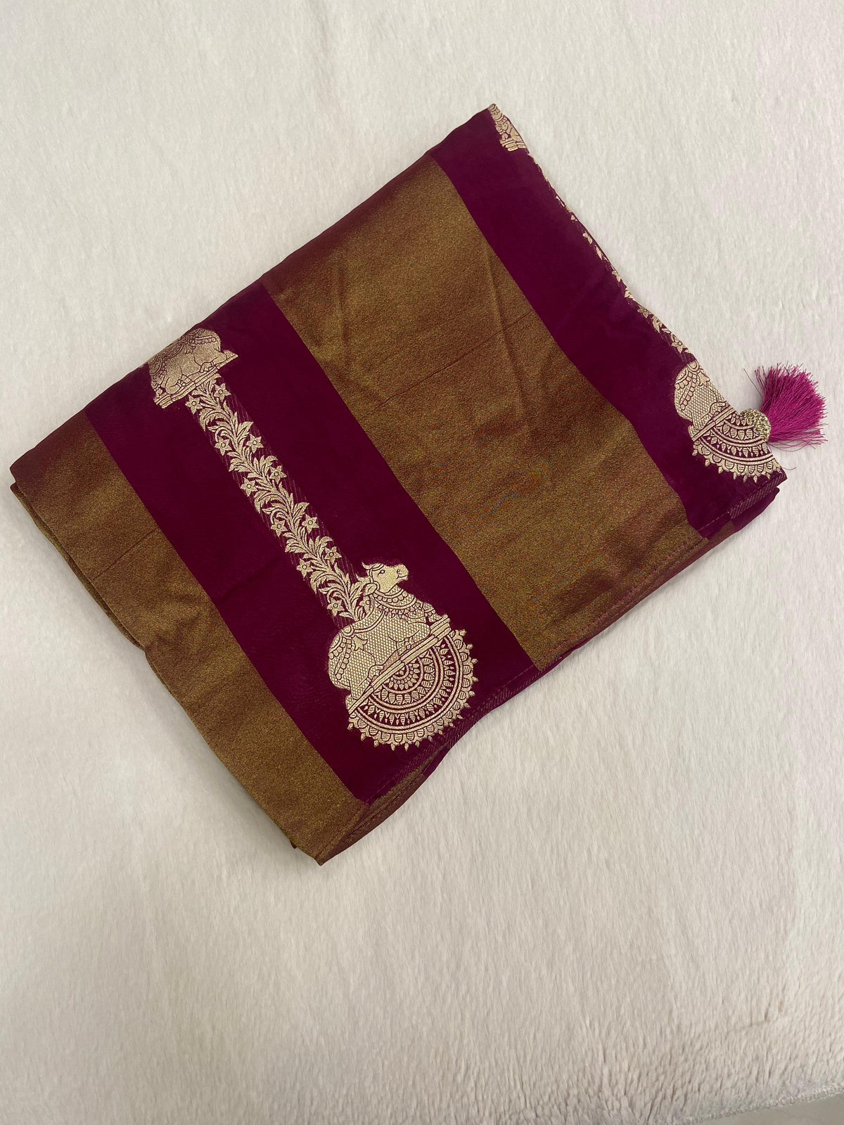 Premium Viscose Silk Saree 🤎