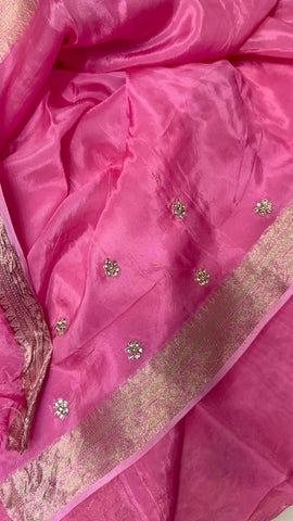 Pure organza saree