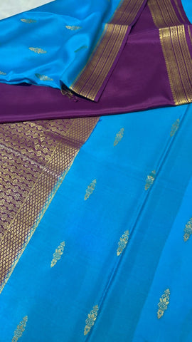 Pure Crepe Mysore Silk Certified Saree 100 GSM