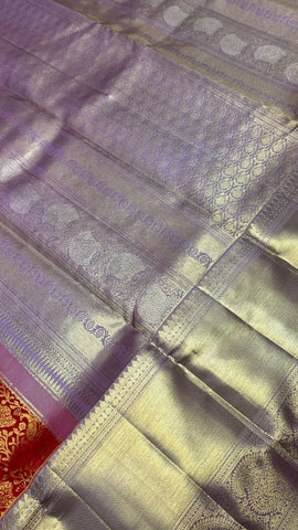 Pure Zari handloom Kanjeevaram silk mark certified saree