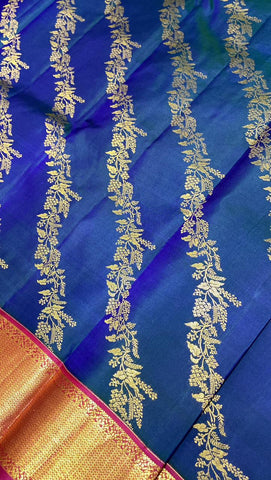Pure zari handloom Kanjeevaram silk mark certified saree