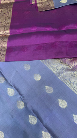 Half mix Kanjeevaram silk saree