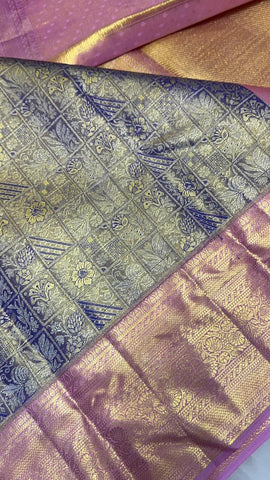 Pure Kanjeevaram Silk Mark Certified Saree