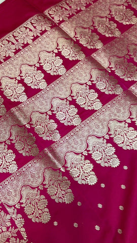 Premium Banarasi crepe silk saree