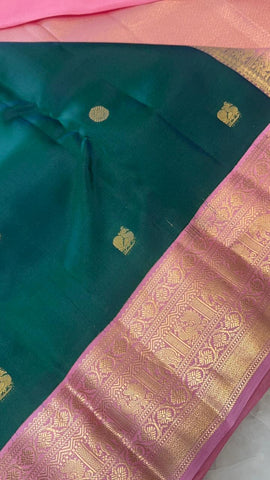 Half mix Kanjeevaram silk saree
