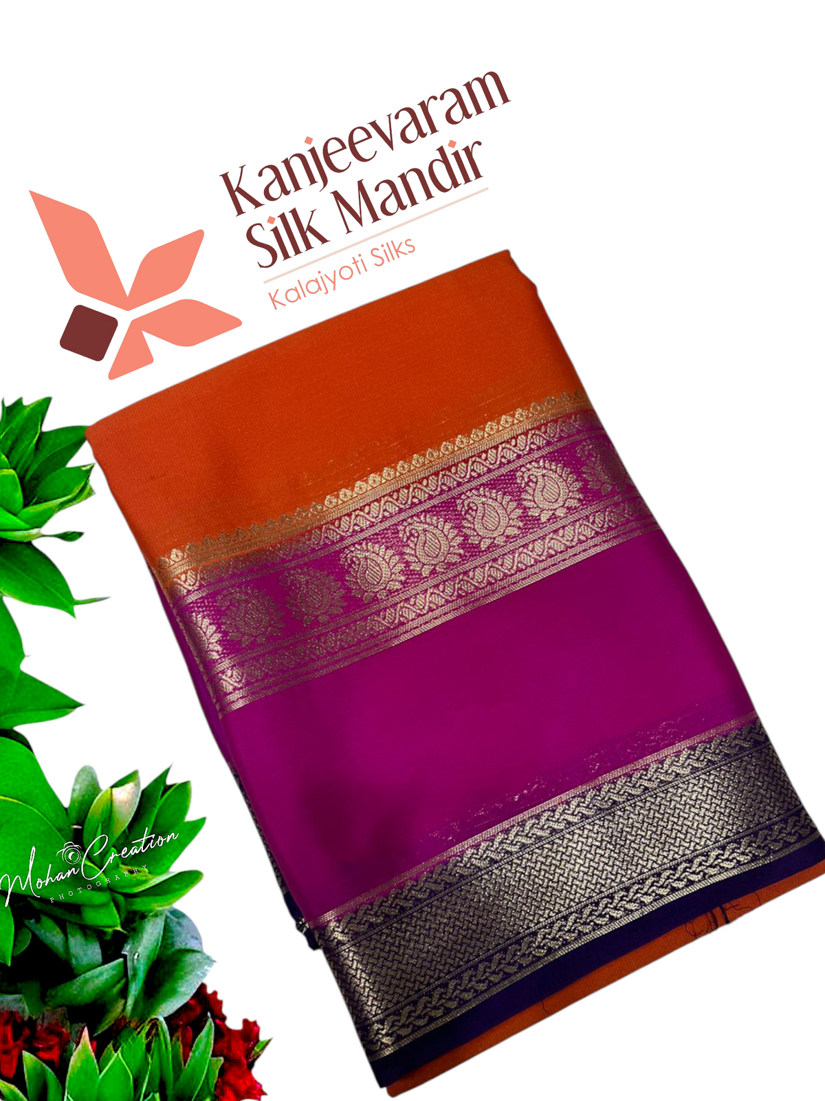Pure mix 3D crepe mysore silk saree