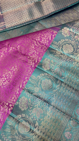 Pure zari handloom Kanjeevaram silk mark certified saree