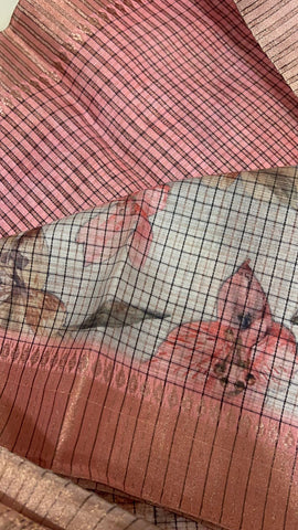 Designer organza saree