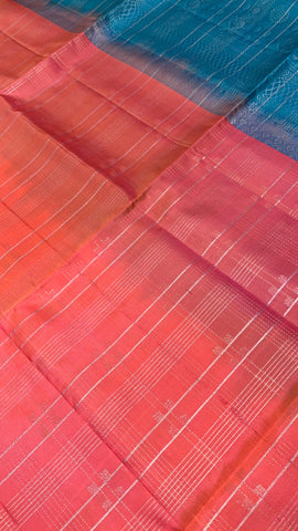 Pure handloom Kanjeevaram soft silk mark certified saree