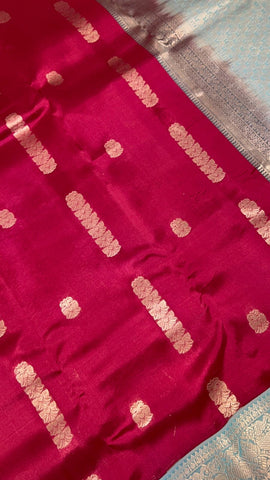 Half mix Kanjeevaram silk saree