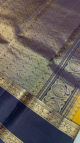 Pure handloom Kanjeevaram silk mark certified saree