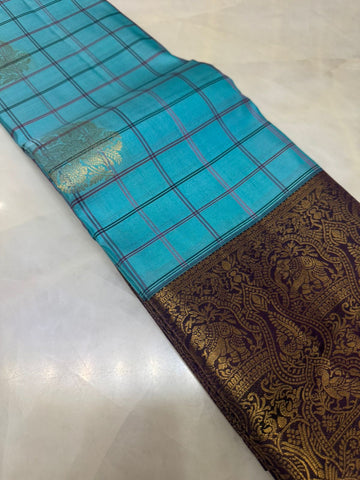 Pure Kanjeevaram silk mark certified saree