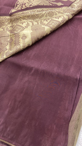 Premium Viscose Silk Saree(Coffee colour)