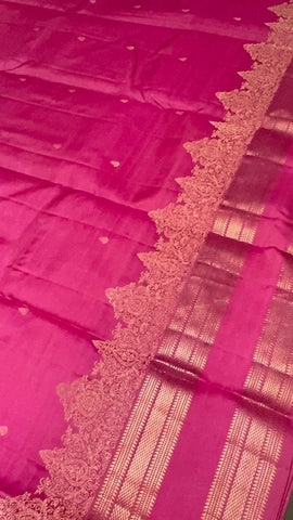 Pure zari handloom Kanjeevaram silk mark certified saree