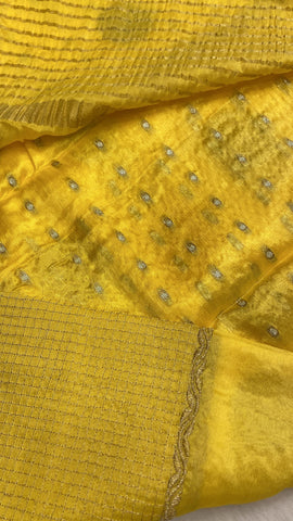 Premium wrinkle crepe silk saree