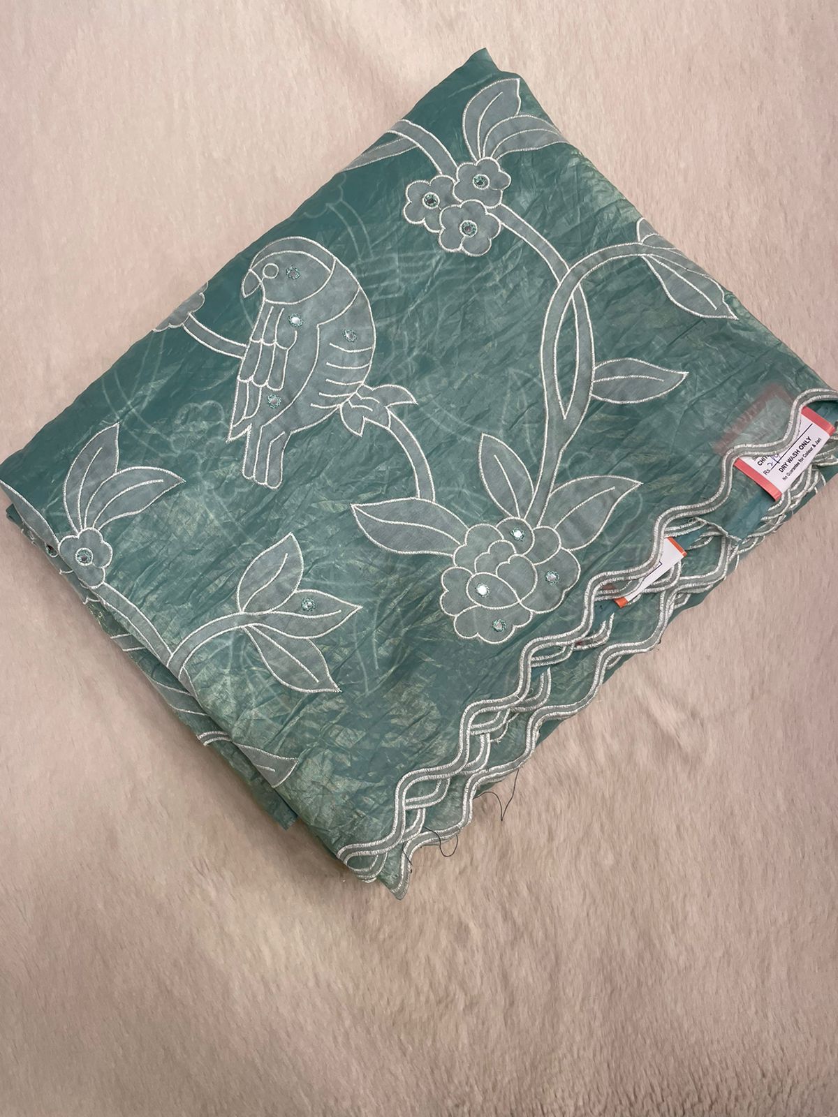 Pure crush organza saree