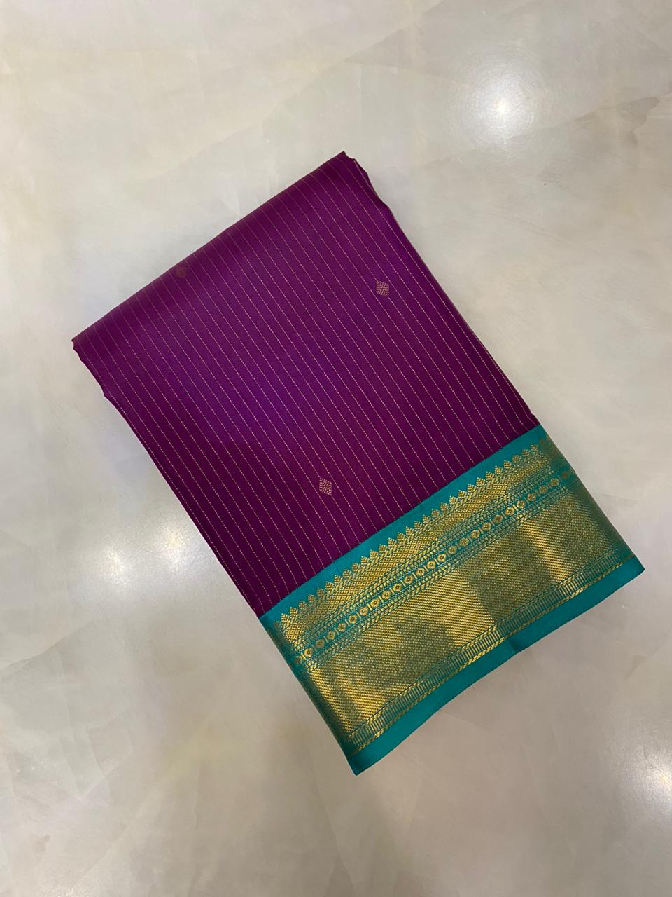 Pure Zari handloom Kanjeevaram silk mark certified saree